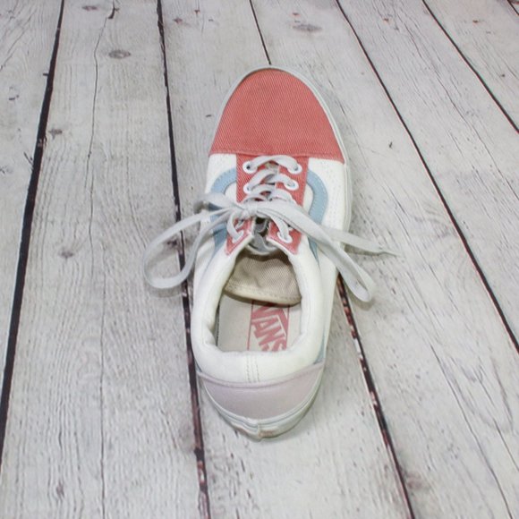 Vans All Star Chuck Taylor Tri Color Skate Low Top Lace Up Sneaker M 6 L 7.5 - Picture 5 of 8